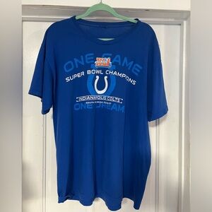 GREAT CONDITION MENS COLTS 2007 SUPER BOWl CHAMPIONS TSHIRT SIZE XL